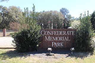 Confederate_Memorial_Park,_Dougherty_County,_sign Confederate_Memorial_Park,_Dougherty_County,_sign