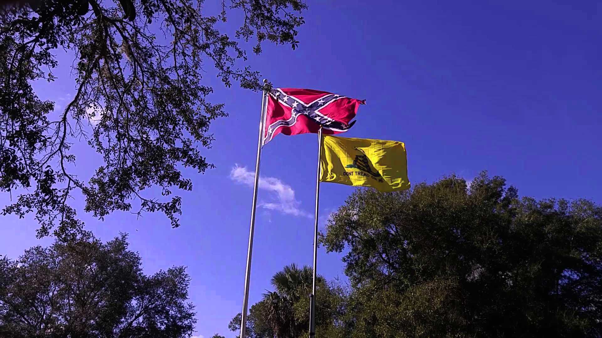 Jan 9th, 2022, 40 ft flagpole and New 30 ft flagpole with 'Don't Tread on Me' Flag Jan 9th, 2022, 40 ft flagpole and New 30 ft flagpole with 'Don't Tread on Me' Flag