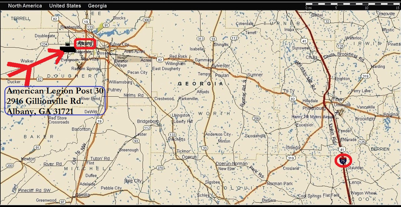 MAP-American Legion Post 30  Gillionville Road Albany Georgia_b